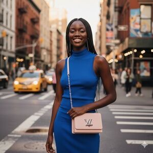 Louis Vuitton MM Epi Twist Shoulder Bag in Pink Ballerina